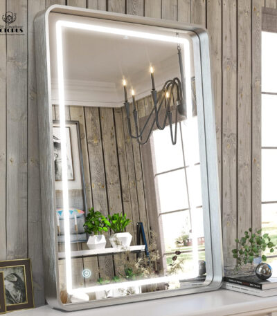 Smart LED Mirror with Silver Stylish Frame