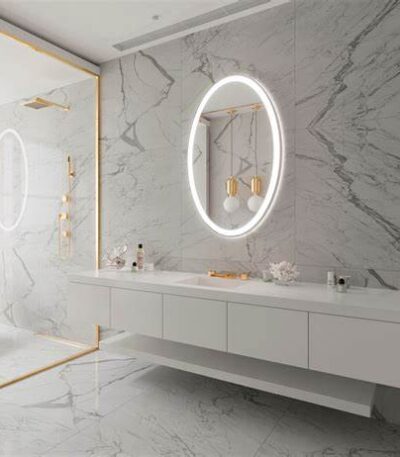 Smart Washroom Mirror with Front Light