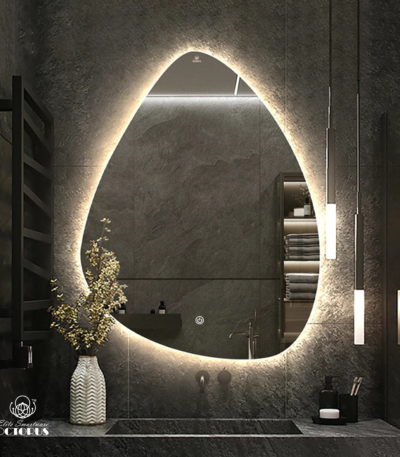 Abstract Shape Backlight Mirror