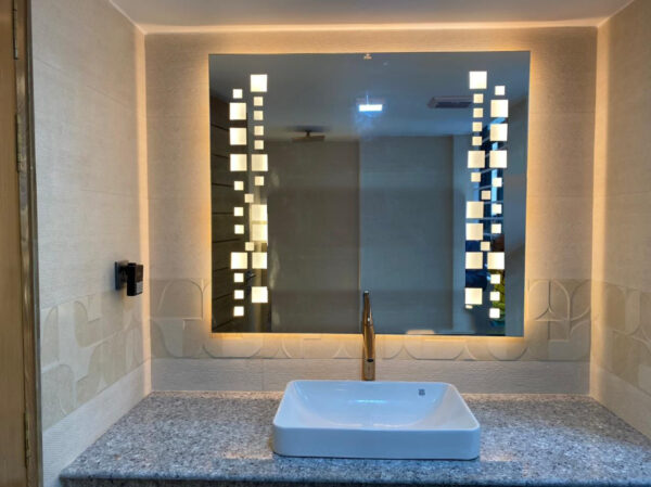 Elegant wall-mounted mirror