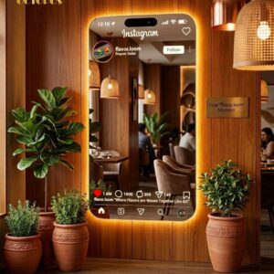 Social Media Instagram Transparent Mirror